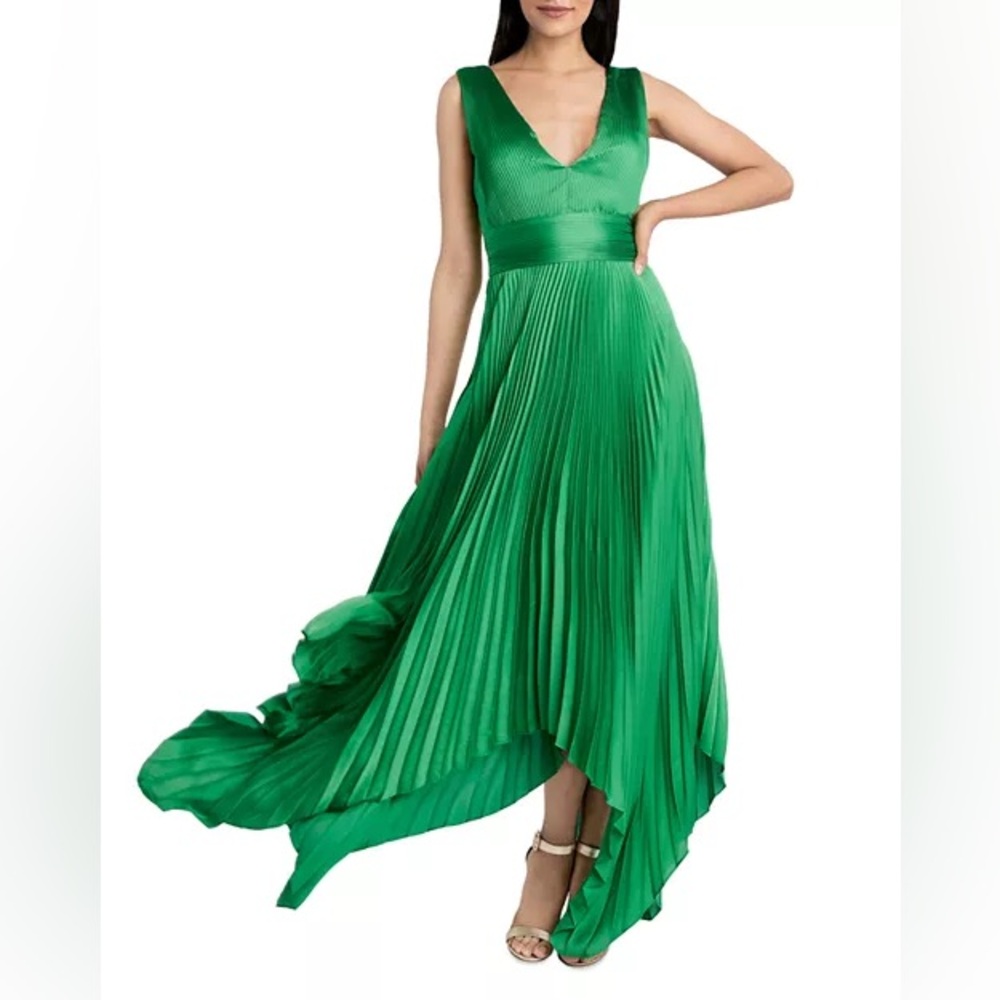 BCBGMAXAZRIA Asymmetrical Evening Dress